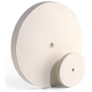 Discos de Pulido de Fieltro Fervi, Grano Medio, para Metal, Madera y Plástico - Product Image 1