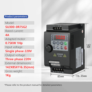 Compact Mini Vector Frequency Converter with Voltage Current <strong>Overload</strong> Short-circuit Protection <strong>Functions</strong> RS485 Optional - Product Image 4