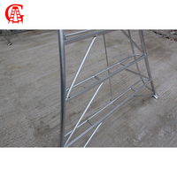 Escalera de Aluminio de 1.5 mm de Grosor para Frutas, Soporte para Árboles de Granja, Escalera Antideslizante con Marco en A de 6 y 8 Peldaños