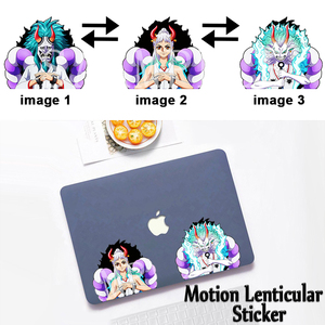 Tùy Chỉnh Dán Manga Một Miếng Dán Anime Thay Đổi Lật Decal Dạng Thấu Kính <span class=keywords><strong>3D</strong></span> Chuyển Động <span class=keywords><strong>Sticker</strong></span> Cho Xe Tủ Lạnh Máy Tính Xách Tay - Product Image 3