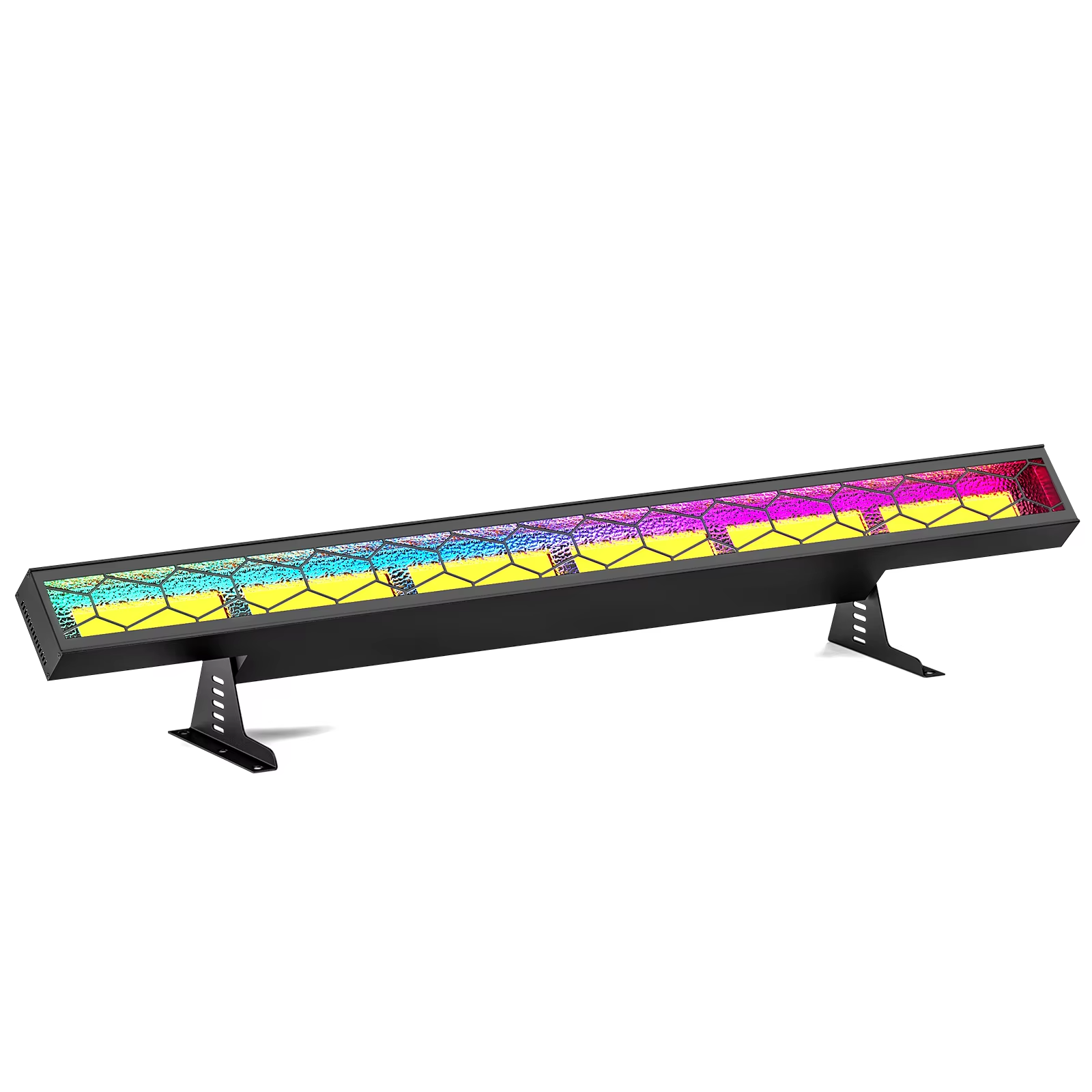 Retro-style 6x60W COB Pixel LED Wall Washer Light with DMX512 Control IP33 Rated RGBWA Strobe Stage Light