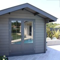 Maisons modulaires en bois WPC EASYGREEN série E, abris de jardin, ateliers, salles de sport, design moderne, utilisation extérieure, vente directe d'usine