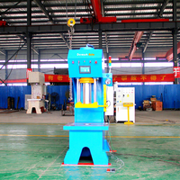 Presse hydraulique à colonne unique 200T Y41 à commande servo, précision de déplacement, système hydraulique Rexroth pour pompe moteur