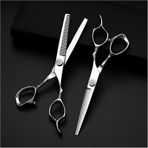 Ciseaux de coiffure Suzhou 6 pouces, ciseaux à effiler plats en acier inoxydable pour droitiers, usage professionnel en salon de beauté - Product Image 5