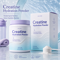 Creatina en Polvo para Hidratación OEM - 5g de Creatina con Electrolitos para Mujeres Activas, 30 Porciones, Nutrición Deportiva de Marca Privada