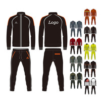 Automne hiver vêtements de sport argentine confortable maillot de Football uniforme costumes d'entraînement thaïlandais qualité Football veste survêtements