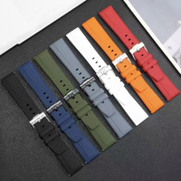 Bracelet de montre en silicone de remplacement avec boucle en acier inoxydable pour Swatch MoonSwatch, pour IWC, pour LONGINES, pour montres intelligentes Garmin