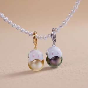 Pendentif en argent S925 31282 avec perles rondes de 10 à 13 mm, accessoires de bricolage mignons, support vide tendance pour breloques et pendentifs en perles - Product Image 1