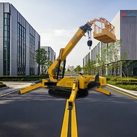Nouvelle grue araignée, mur-rideau en verre, ascenseur télescopique, mini moteur hydraulique 8T 21m, fabriqué en Chine, certifié CE