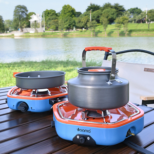 Réchaud à gaz pliable à double brûleur haute puissance, cuisinière portable pour le camping, la randonnée, les pique-niques et la cuisine <span class=keywords><strong>d</strong></span>'urgence - Product Image 2