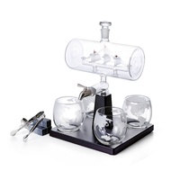 Carafe à décanter en verre pour distributeur de vin, de spiritueux et de whisky Vente en gros
