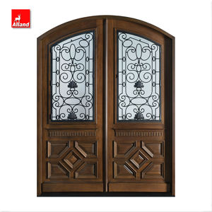 <span class=keywords><strong>Porte</strong></span> <span class=keywords><strong>d</strong></span>'<span class=keywords><strong>entrée</strong></span> principale en bois de chêne avec battant, <span class=keywords><strong>porte</strong></span> extérieure de style patrimonial avec fer forgé et vitrage pour maison de campagne - Product Image 2