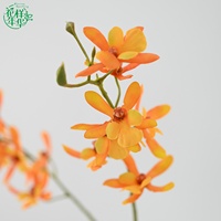 Anggrek Sutra Buatan Miss Joaquim Vanda Cymbidium 3 Tangkai 72cm, Bunga Anggrek Sutra untuk Dekorasi Pernikahan, Rumah, Hotel, dan Meja