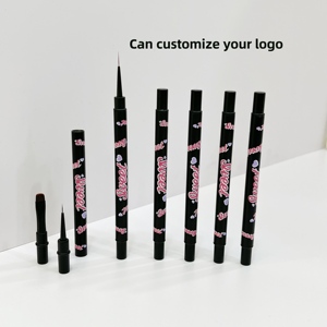 Double Head Nail Art Brush One Pen Dual Purpose Metal Pen Holder Custom Logo Professional Salon Manicure Brush <b>Set</b> - Product Image 5