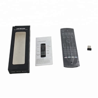 Mini clavier rétroéclairé MX3, souris aérienne sans fil 2.4G, récepteur USB, capteur gyroscopique, télécommande universelle pour TV BOX, en stock