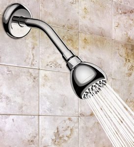 Pomme <span class=keywords><strong>de</strong></span> douche haute pression 3 pouces anti-fuite, pomme <span class=keywords><strong>de</strong></span> douche chromée fixe, rotule métallique réglable - Product Image 2
