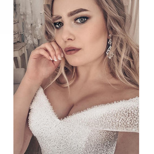 S199 Nuovo Abito da <span class=keywords><strong>Sposa</strong></span> Personalizzabile di Alta Qualità Stile Sirena per Feste e Cerimonie 2025 - Product Image 4