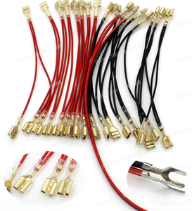 5V 12V照明付き電球LEDケーブルプッシュボタンワイヤー2.8mmクイックスペード端子コネクタアーケード電源へ - Product Image 1