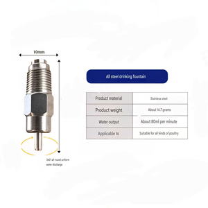 Bebedero automático <span class=keywords><strong>para</strong></span> pezones de conejo, sistema de riego <span class=keywords><strong>para</strong></span> aves de corral, conejillos de indias - Product Image 6
