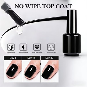 Factory direct sales 15ml Professional Super Clear Gel Nail Polish Clear UV Gel <b>Top</b> <b>Coat</b> - Product Image 1