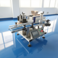 Machine d'étiquetage automatique de bureau professionnelle pour bouteilles rondes en plastique