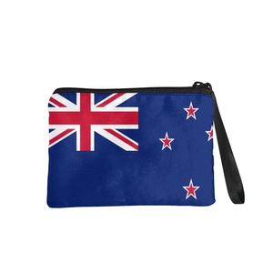 กระเป๋าซิปพิมพ์ลายธงชาตินิวซีแลนด์แบบกำหนดเอง กระเป๋าใส่เหรียญแบบพกพา คุณภาพสูง ของขวัญสำหรับผู้หญิงผู้ชาย ราคาถูก ขายส่งจากโรงงาน - Product Image 2