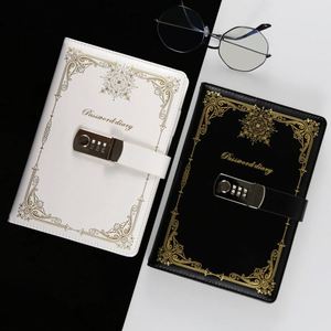 Agenda de Cuero Marrón Retro A5 con Logotipo Personalizado, Planificador, Organizador de Presupuesto, Diario, Cuaderno con Anillas y Candado Codificado - Product Image 3