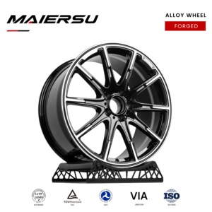 Rines Negros de Aleación Forjada de 10 Radios, Ligeros, de 18, 19, 20 y 22 Pulgadas, 5x112 5x120, para Autos Audi, Benz, <span class=keywords><strong>Babus</strong></span>, G400, S500 - Product Image 1