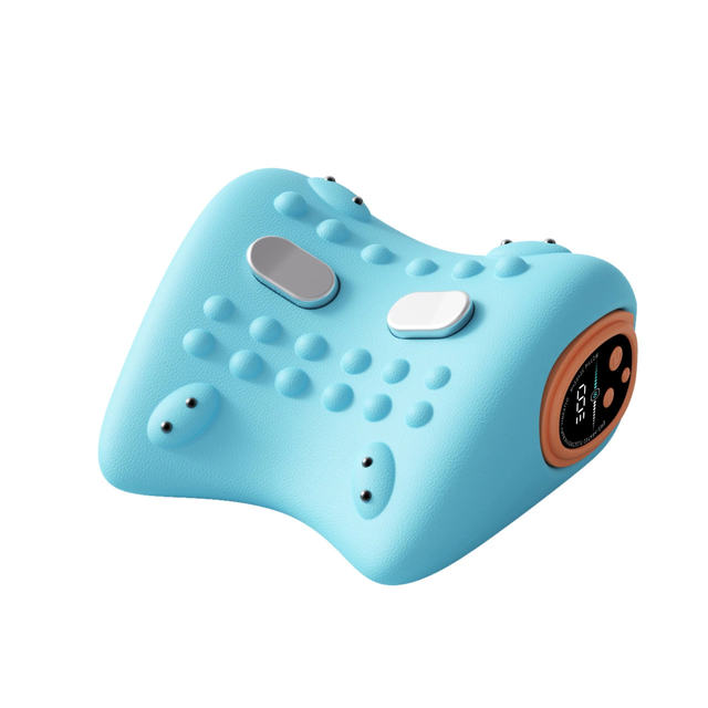 Blue Electric Portable Multi-Functional Cervical Massage Pillow Cervical Repair Traction Home Portable Neck Massage Device