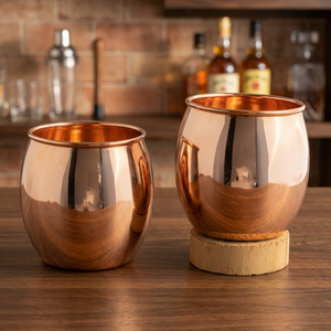 Juego de Vasos de Vidrio y Metal Bañado en Oro, Estilo Glamuroso, para Bebidas, Regalo para Adultos - Product Image 6