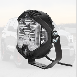 Phares LED <span class=keywords><strong>7</strong></span> pouces et barre de travail, phare blanc jaune antibrouillard 90W 12V-24V LED pour moto, voiture, camion, tout-terrain, état neuf - Product Image 4