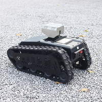 Châssis de robot chenillé électrique TinS-8 avec plateforme rotative PTZ