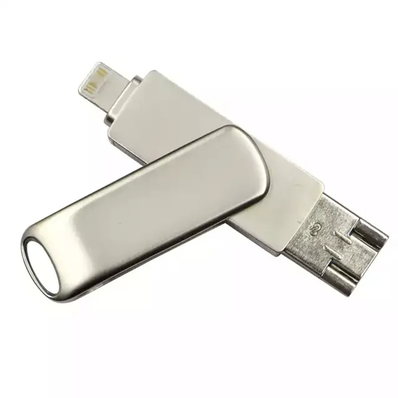 แฟลชไดรฟ์ USB แบบหมุนได้พร้อมโลโก้ออกแบบได้ตามต้องการ