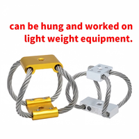 Supports d'isolation des vibrations pour voitures RC série ALJ-83, isolateur de vibrations pour câble de grue d'hélicoptère, en aluminium et acier inoxydable