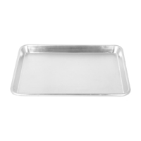Plaque carrée en aluminium épaissie plateau de cuisson jetable fond plat BBQ plaque de four résistant à la chaleur cuisson à la vapeur poêle pour