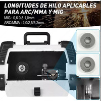 LETSWELD Nouvelle machine à souder multifonctionnelle 3-en-1 MIG/MMA/TIG à inverseur CC 6 kg avec garantie d'un an
