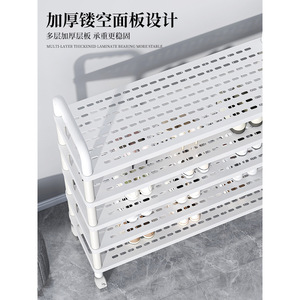 Multi Layer Shoe Rack For Home Front Door Dormitory Rental Room Dustproof Simple Storage With Wheels - Product Image 4