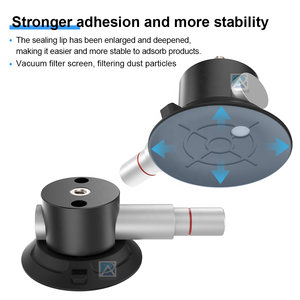 Support de caméra d'<span class=keywords><strong>action</strong></span> pour moto Altowell de qualité industrielle, ventouse à vide robuste de 3 pouces, pompe manuelle, alliage d'aluminium, silicone - Product Image 6