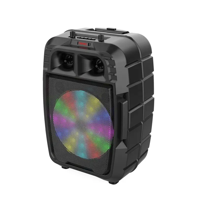 Subwoofer inalámbrico portátil de alta fidelidad, altavoz de alta fidelidad de 8 pulgadas con gran potencia, para DJ, fiestas, karaoke