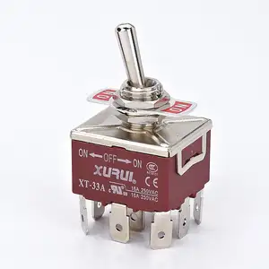 interruptor de palanca /miniature toggle switch 3way 15A 250VAC