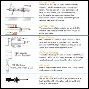 Amortiguador FR de repuesto para automóvil SP para <span class=keywords><strong>Nissan</strong></span> <span class=keywords><strong>ALMERA</strong></span> SUNNY 1995-2000 <span class=keywords><strong>N15</strong></span> B14 54302-0M528 333192 - Product Image 4