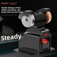 Meuleuse de table domestique électrique compacte pour décapage de rouille et polissage, machine à double meule entièrement automatique, modèle S-9