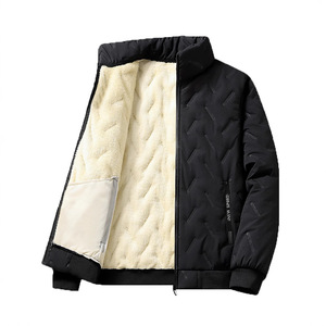 Heren Casual Pakken Fleece Winter 2-delig Set met Ritszakken voor Koude Bescherming 100% Polyester Warme Jas en Broekpakken - Product Image 4