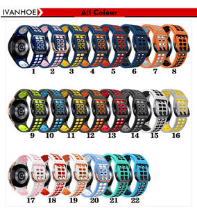 IVANHOE 20mm banda oficial para <span class=keywords><strong>Samsung</strong></span> Galaxy reloj 4/46mm 42mm reloj de silicona <span class=keywords><strong>Correa</strong></span> Galaxy Watch4 44mm 40mm - Product Image 2