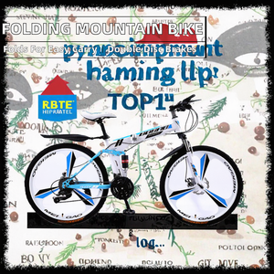 HIGO HG-A11 Wholesale High Carbon Steel Folding Mountain Bike 24/26 Inch 21/24 Speed 120kg <b>Load</b> Capacity Dual Disc Brake Soft - Product Image 2