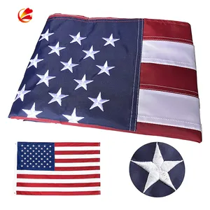 3x5 Ft American USA Flag Longest Lasting US Flag Made From Polyester Printed Stars Sewn Stripes For Outdoors USA Flag