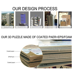 Juguete Educativo Personalizado para Niños de 5 a 7 Años, Rompecabezas 3D de Papel de Edificios Famosos del <span class=keywords><strong>Mundo</strong></span> - Product Image 5