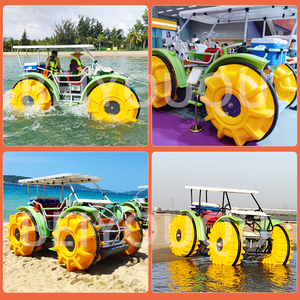 จักรยานน้ำขายดีที่สุด รุ่น Aqua Cycle 4 ล้อใหญ่ สำหรับเด็กและผู้ใหญ่ เรือถีบน้ำ จักรยานน้ำสามล้อ - Product Image 6