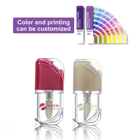 Tubes de brillant à lèvres rectangulaires portables de 8,5 ml, couleur personnalisée, emballage vide pour huile à lèvres avec grand applicateur brosse, vente en gros