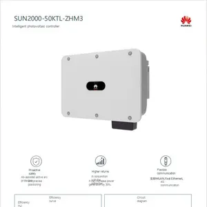 Huawel ระบบพลังงานแสงอาทิตย์ SUN2000-50KTL-ZHM3ไฮบริดสำหรับใช้ในบ้าน380V/400V 60Hz - Product Image 4